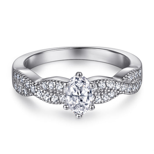 Juego de Anillos de Moda para Mujer con Diamantes - Image 2