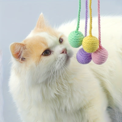 Pelota Interactiva para Gatos con Cuerda y Campana Incorporada - Image 8