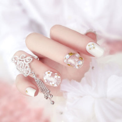 Uñas Postizas Estilo Revista - Diseño Novia Elegante - Image 4