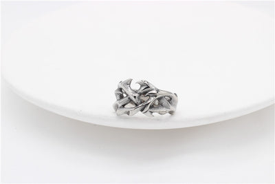 Anillo de Acero Titanio para Hombre con Diseño Dragón Totem - Image 10
