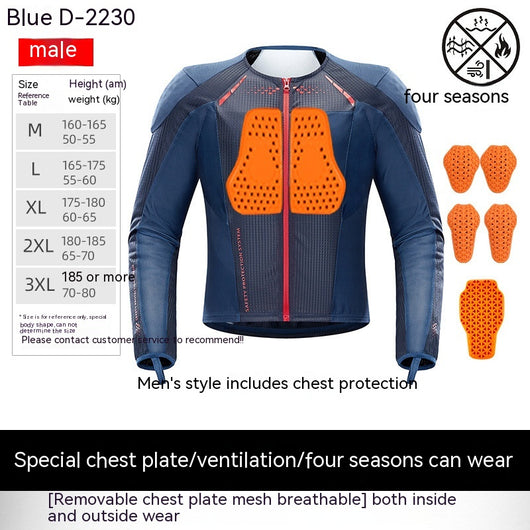 Equipo Protector Antiimpacto para Motociclismo - Ropa Transpirable Unisex Verano - Image 9