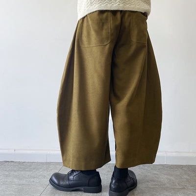 Pantalones Holgados Anchos Cropped para Hombre - Image 17