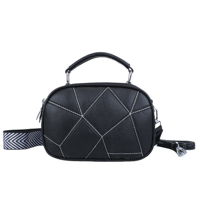 Bolso Pequeño Retro de Patchwork Trendy con Tres Capas - Image 8