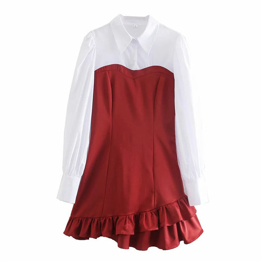 Vestido Patchwork con Volantes - Image 7