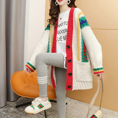 Suéter Holgado de Punto para Mujer - Estilo Casual Elegante