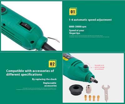 Amoladora de Precisión Jade con Control de Velocidad para Artesanía - Image 7