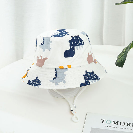 Gorro de Sol para Niño y Niña con Ala Ancha y Estampado de Dinosaurios - Image 20