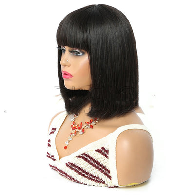 Peluca Bob Corto para Mujer - Cabello Real Natural - Image 7