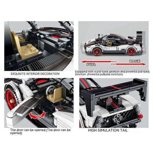 Auto de Carreras Jiji con Bloques de Construcción - Juguete Armable de Partículas Pequeñas - Image 2