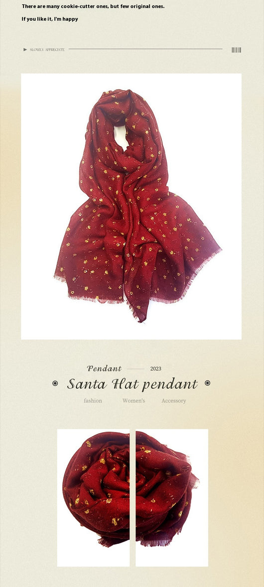 Pañoleta de Seda Estampada con Flores - Chal Tejido para Mujer - Image 11