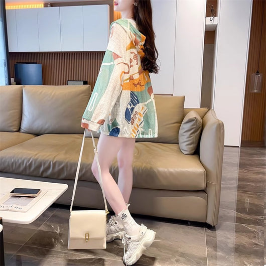 Chamarra Suelta Estilo Coreano de Protección Solar Talla Grande - Image 18