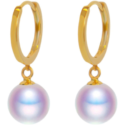 Aretes de Perla de Agua Dulce en Oro 18K AU750 - Image 10