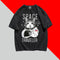 Playera Gato Astronauta con Diseño Graffiti