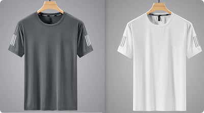 Playera Deportiva Hombre Cuello Redondo Colores Sólidos - Comodidad y Estilo - Image 10