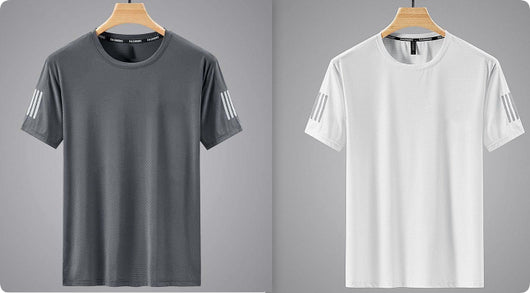 Playera Deportiva Hombre Cuello Redondo Colores Sólidos - Comodidad y Estilo - Image 10