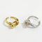 Anillo Geométrico de Plata 925 con Nudo Elegante