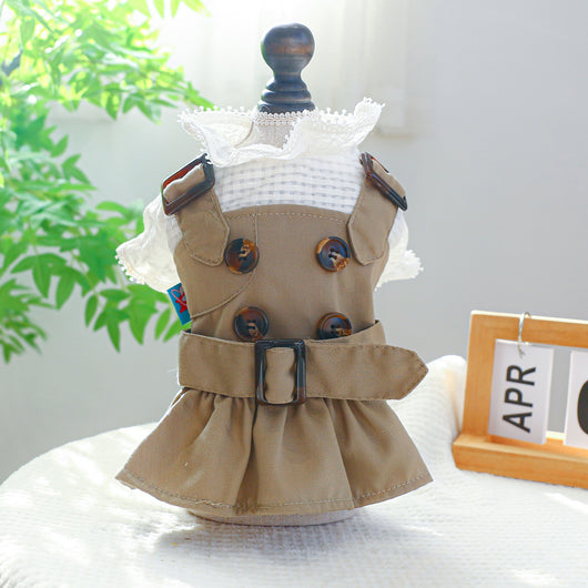Abrigo Trinchera Khaki para Mascotas - Conjunto de Pareja - Image 15
