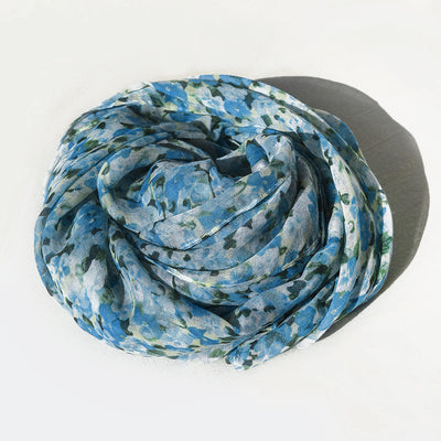 Pañuelo de Seda Floral Elegante - Bufanda Versátil para Mujer - Image 8