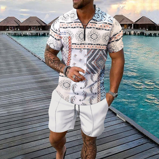 Conjunto Deportivo Hombre Pantalones Cortos y Camiseta Manga Corta - Image 13