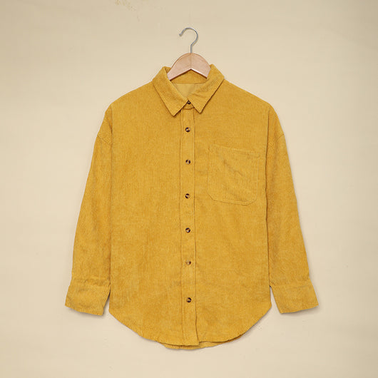 Camisa de Pana para Mujer con Solapa y Bolsillos - Image 6