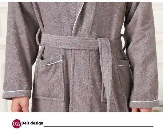 Bata de Toalla Absorbente Unisex - Pijama Cómodo para Hombre y Mujer - Image 35