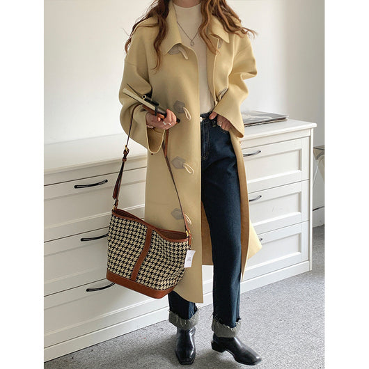 Abrigo de Lana Holgado Casual Midi - Image 8