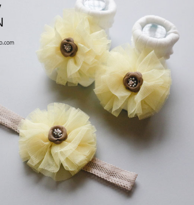Set de Diademas y Calcetines para Bebé - Image 5