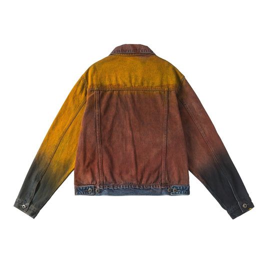 Chaqueta Denim Vintage Americana Oversize Lavado Relajado - Image 18