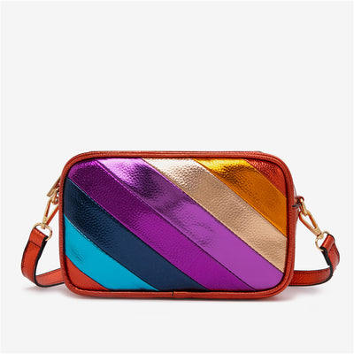 Bolsa Mensajera Tofu con Parches Cuadrados para Mujer - Image 17