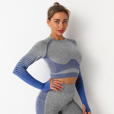 Conjunto de Yoga sin Costuras Europeo y Americano - Image 14