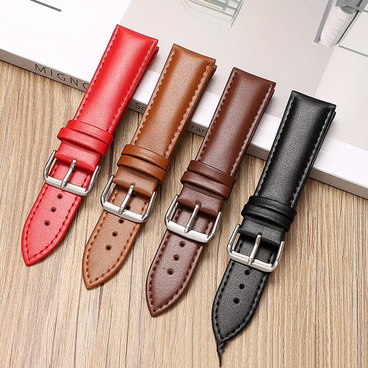 Correa de Reloj de Cuero Genuino Minimalista y Versátil