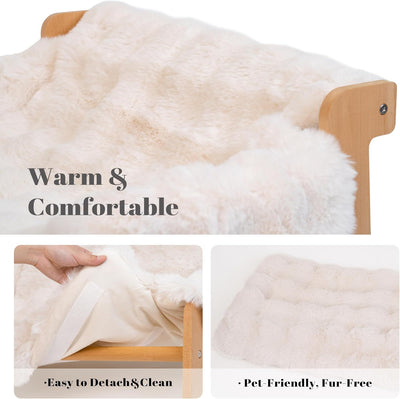 Sofá Cama para Gatos de Madera - Uso Todo el Año con Funda Removible - Image 11