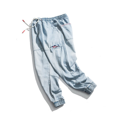 Jeans Hip-Hop Ajustados de Nueve Puntos Harlan - Image 11