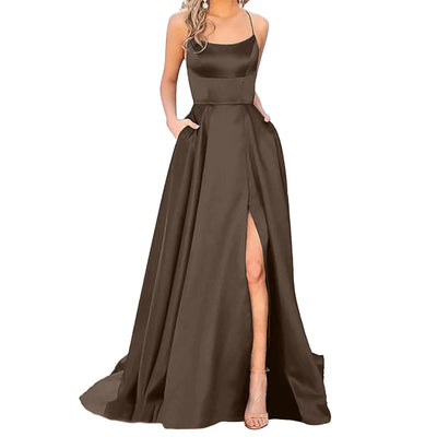 Vestido Largo Ajustado con Hombros Descubiertos para Damas de Honor y Eventos - Image 18