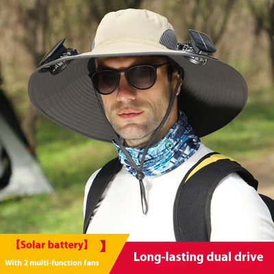 Sombrero Solar con Ventilador USB - Protección y Comodidad para Actividades Outdoor - Image 8