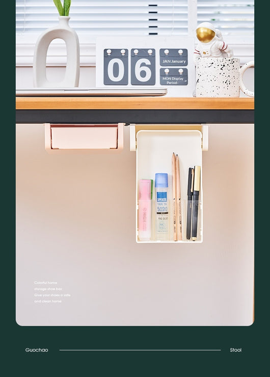 Organizador Oculto Bajo Escritorio con Cajón Deslizable - Image 12