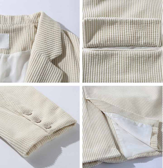 Saco de Pana Casual Holgado para Hombre - Image 3
