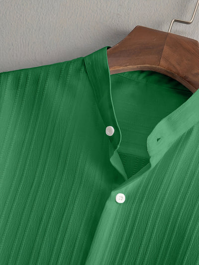 Traje de Playa Multicolor para Hombre - Camisa Casual de Manga Corta - Image 32