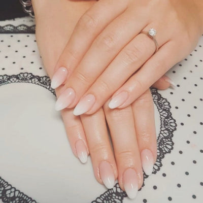 Uñas Postizas Almendra French Manicure Acabado Avanzado - Image 5