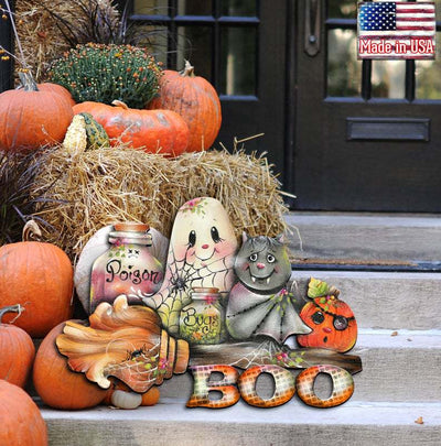 Corona Decorativa de Otoño e Halloween para Puerta y Pared