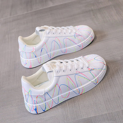 Zapatillas Blancas Luminosas con Diseño Estelar para Mujer - Image 11