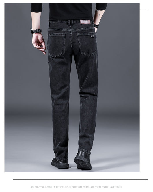 Pantalones de Vestir Holgados Rectos Invierno Gruesos para Hombre - Image 16