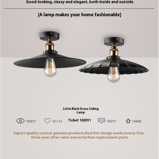 Lámpara de Techo Industrial de Hierro - Luz Colgante Minimalista - Image 2