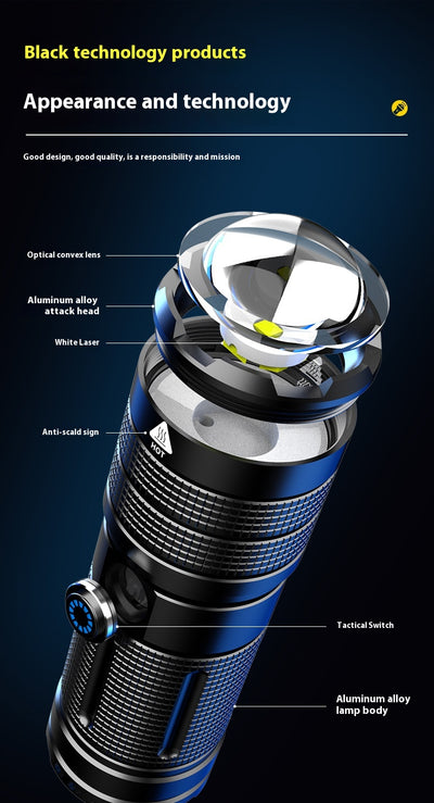 Linterna LED Recargable de Alto Rendimiento con Zoom y Control Remoto - Image 10