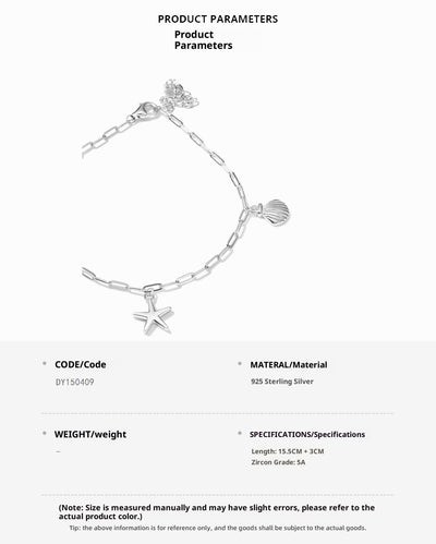 Pulsera de Plata Esterlina 925 Europea y Americana para Mujer - Image 6
