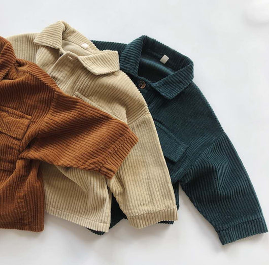 Cardigan Infantil Vintage en Pana Suelta y Cómoda - Image 3