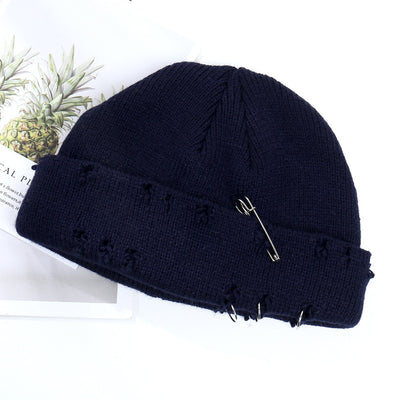 Gorro Tejido Hip Hop con Anillo Decorativo para Hombre y Mujer - Image 15