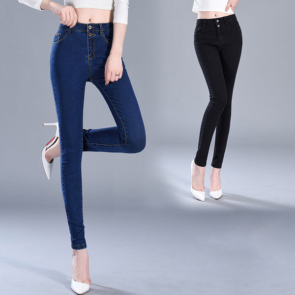 Pantalón Lápiz Cintura Alta Elástico Primavera