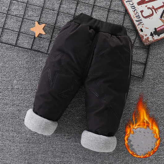 Pantalones de Algodón para Niños y Niñas con Forro Térmico Triple Capa - Image 14