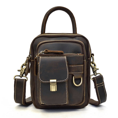 Bolsa Cruzada de Cuero Multifuncional para Hombre - Image 3